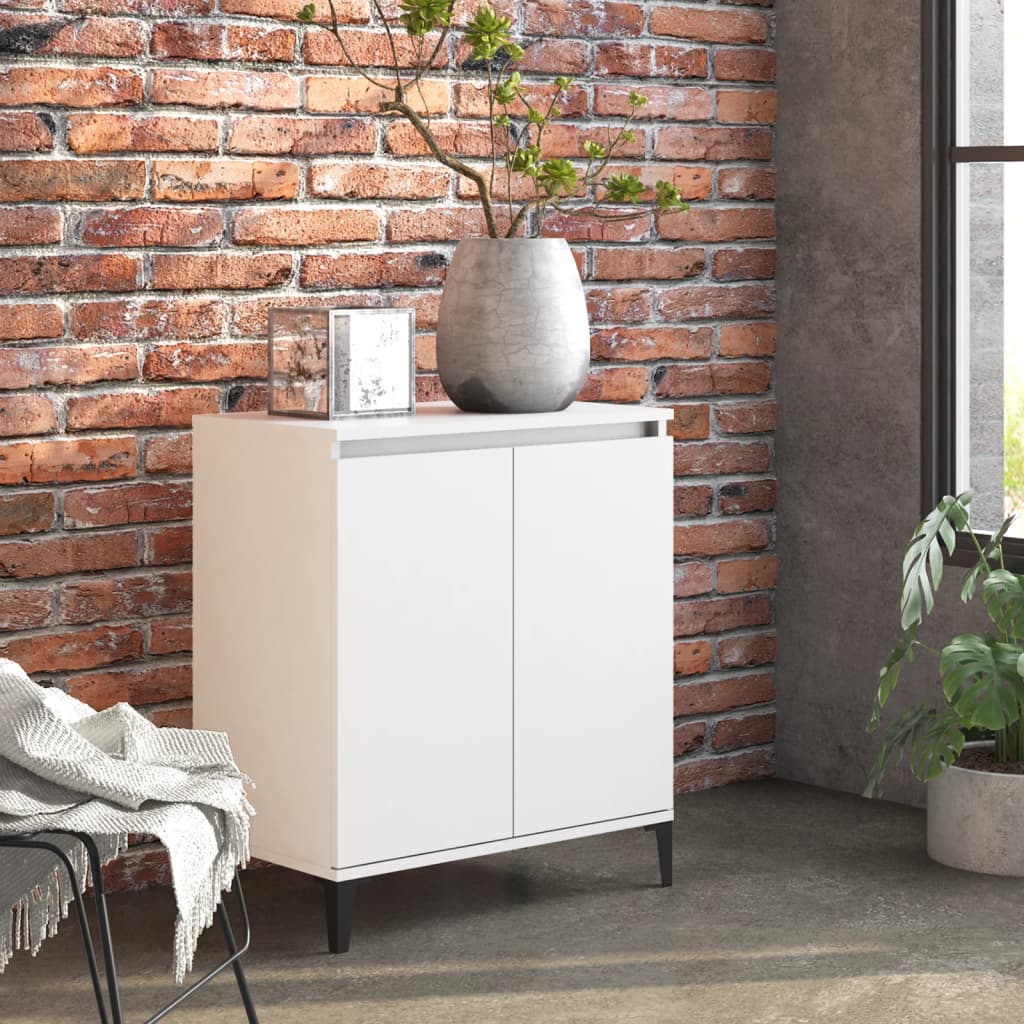 foto del prodotto credenza bianca 60x35x70 cm in legno multistrato cod mxl 7939
