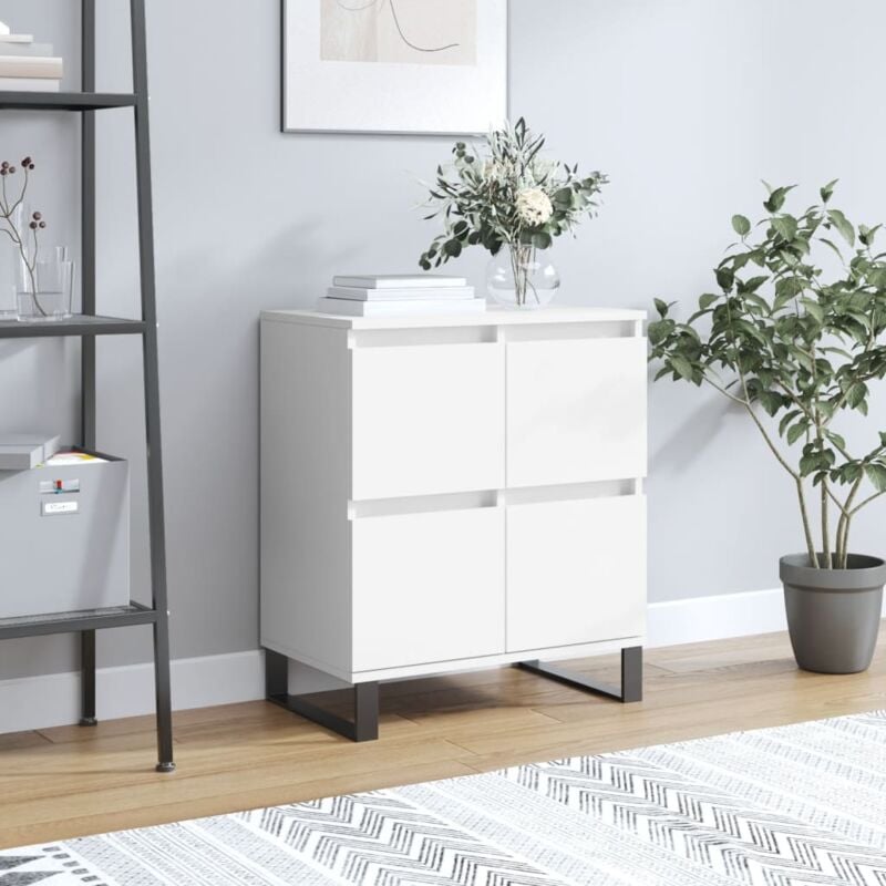 foto del prodotto credenza bianca 60x35x70 cm in legno multistrato vidaxl