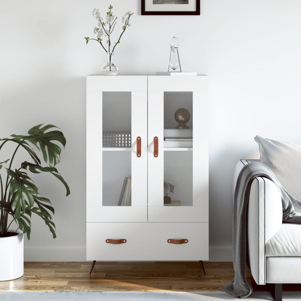 foto del prodotto credenza bianca 69,5x31x115 cm in legno multistratocod mxl 102950