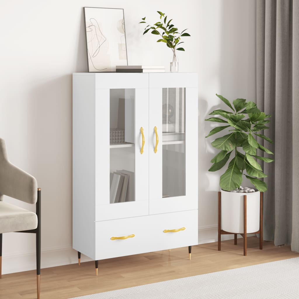 foto del prodotto credenza bianca 69,5x31x115 cm in legno multistratocod mxl 79669