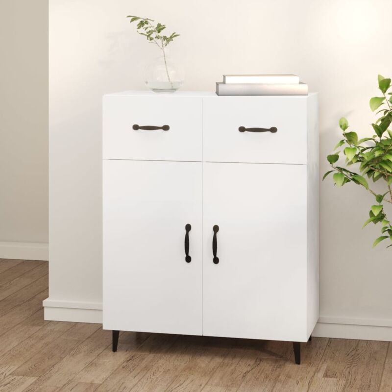 foto del prodotto credenza bianca 69,5x34x90 cm in legno multistrato vidaxl