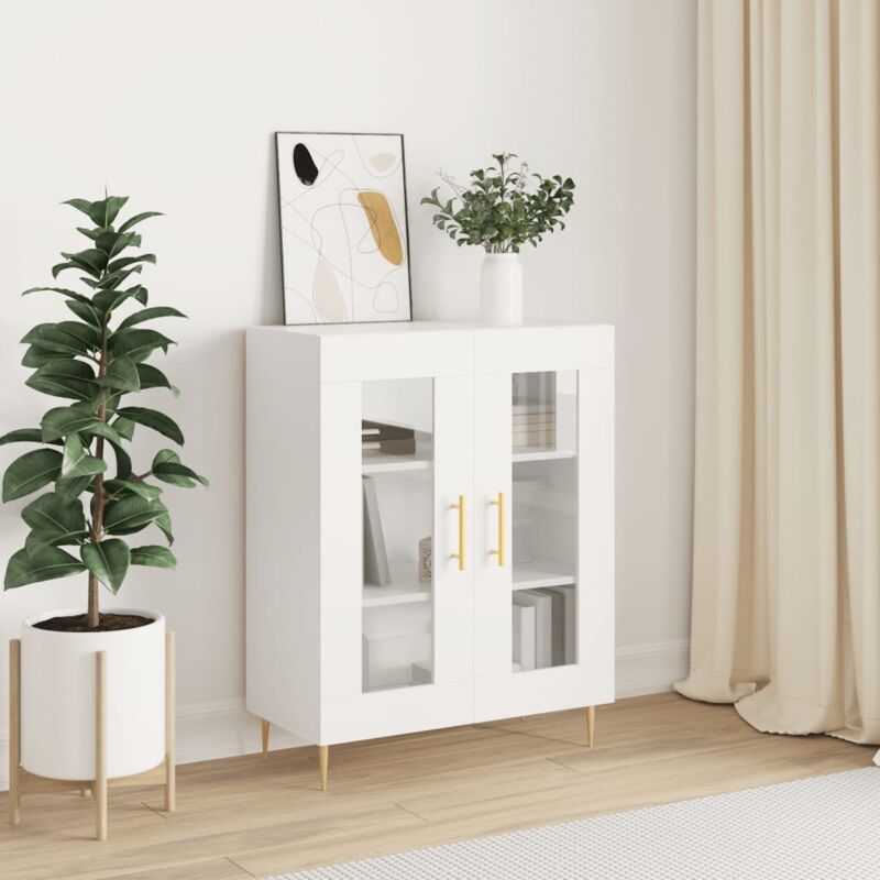 foto del prodotto credenza bianca 69,5x34x90 cm in legno multistrato vidaxl