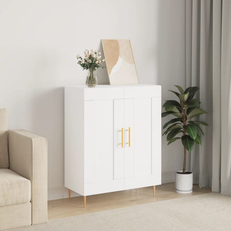 foto del prodotto credenza bianca 69,5x34x90 cm in legno multistrato vidaxl
