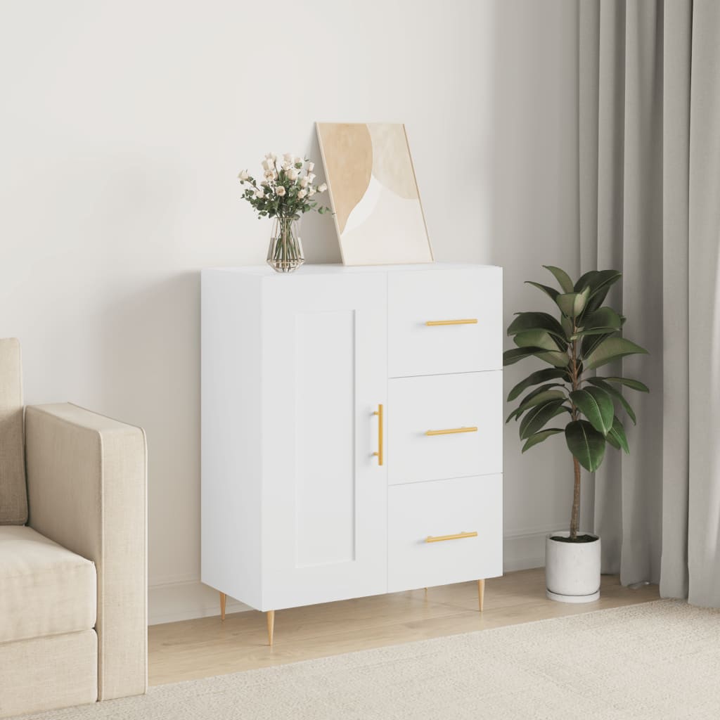 foto del prodotto credenza bianca 69,5x34x90 cm in legno multistratocod mxl 78962