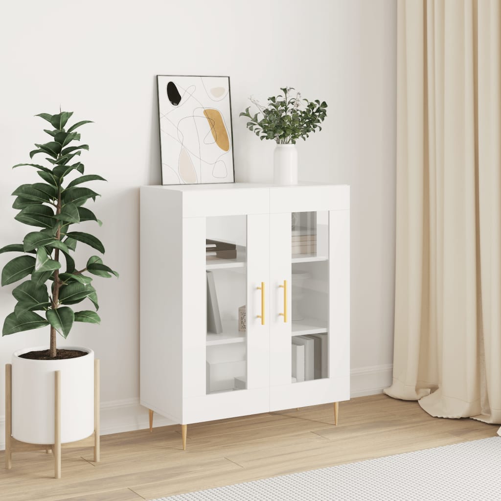foto del prodotto credenza bianca 69,5x34x90 cm in legno multistratocod mxl 78993