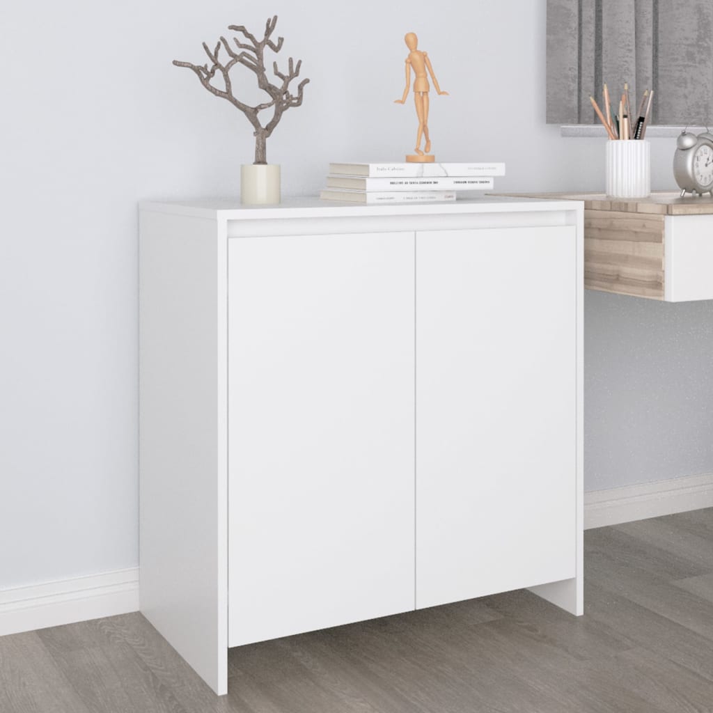 foto del prodotto credenza bianca 70x41x75 cm in legno multistrato cod mxl 76112