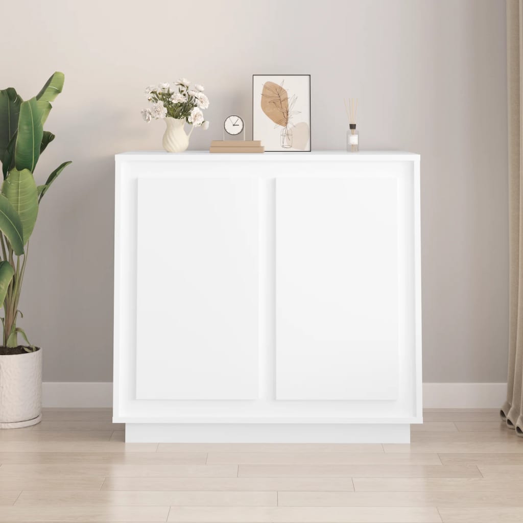 foto del prodotto credenza bianca 80x34x75 cm in legno multistratocod mxl 81976