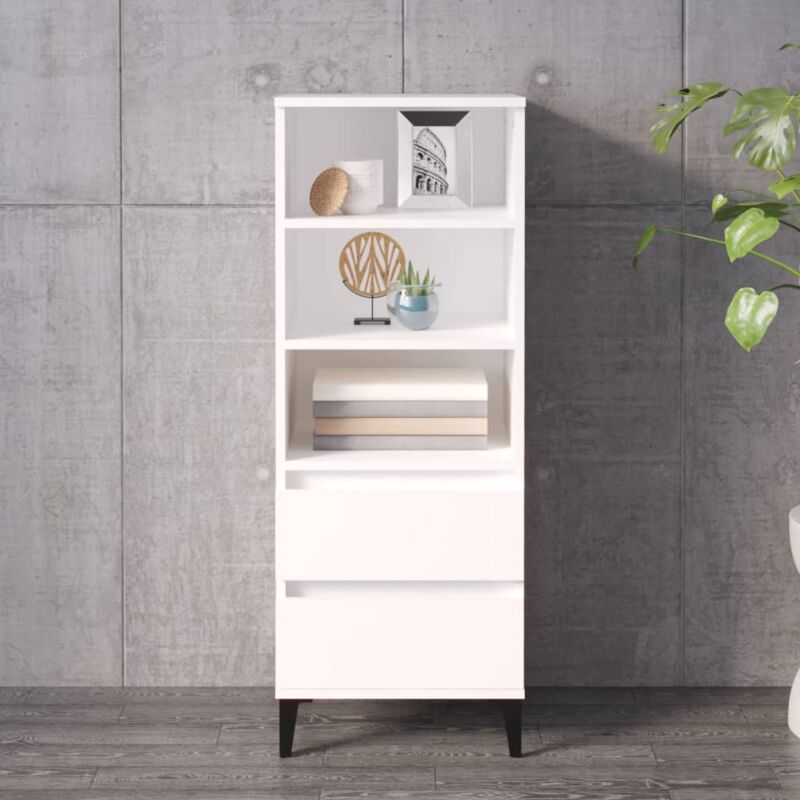 foto del prodotto credenza bianco 40x36x110 cm in legno multistrato vidaxl