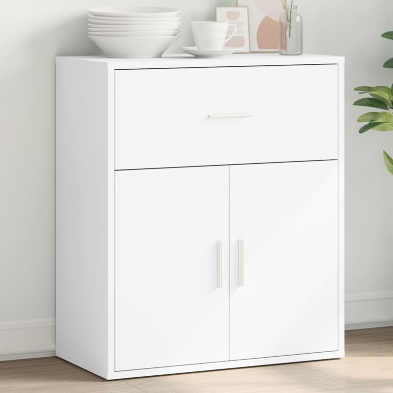 foto del prodotto credenza bianco 60x31x70 cm in legno multistrato vidaxl