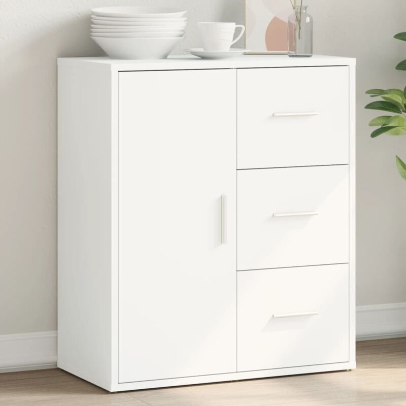 foto del prodotto credenza bianco 60x31x70 cm in legno multistrato vidaxl