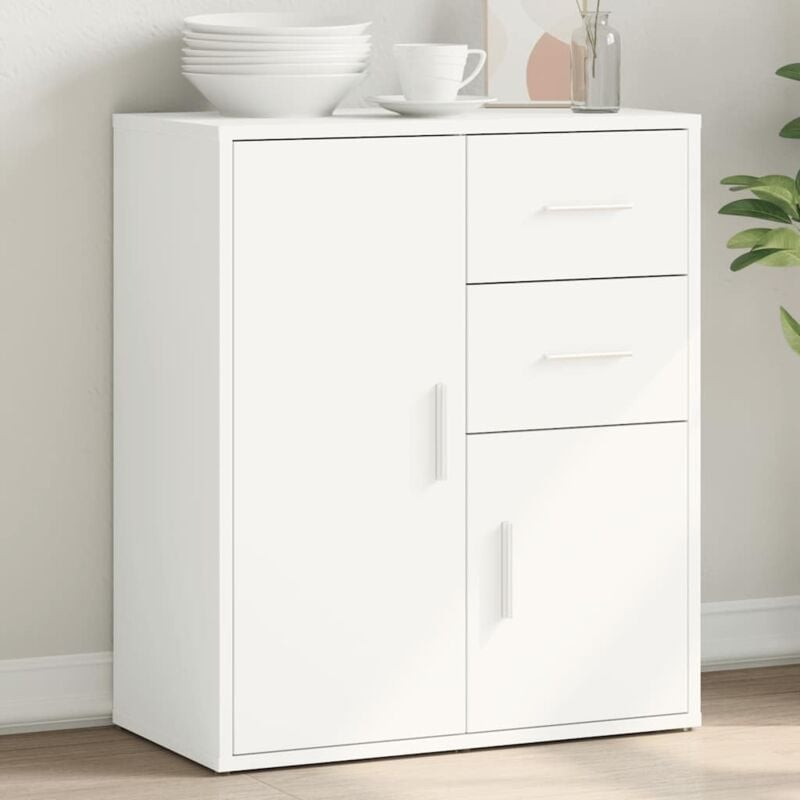 foto del prodotto credenza bianco 60x31x70 cm in legno multistrato vidaxl