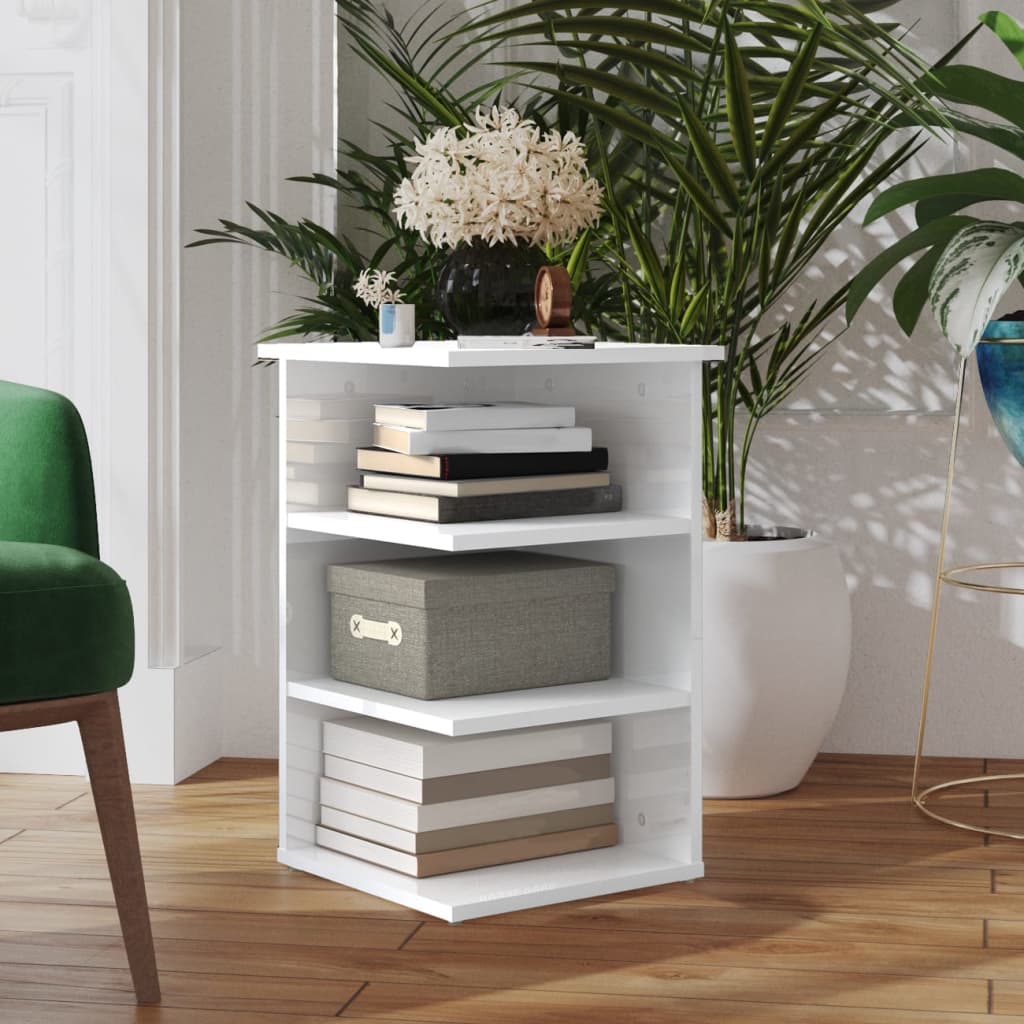 foto del prodotto credenza bianco lucido 35x35x55 cm in truciolato cod mxl 71935