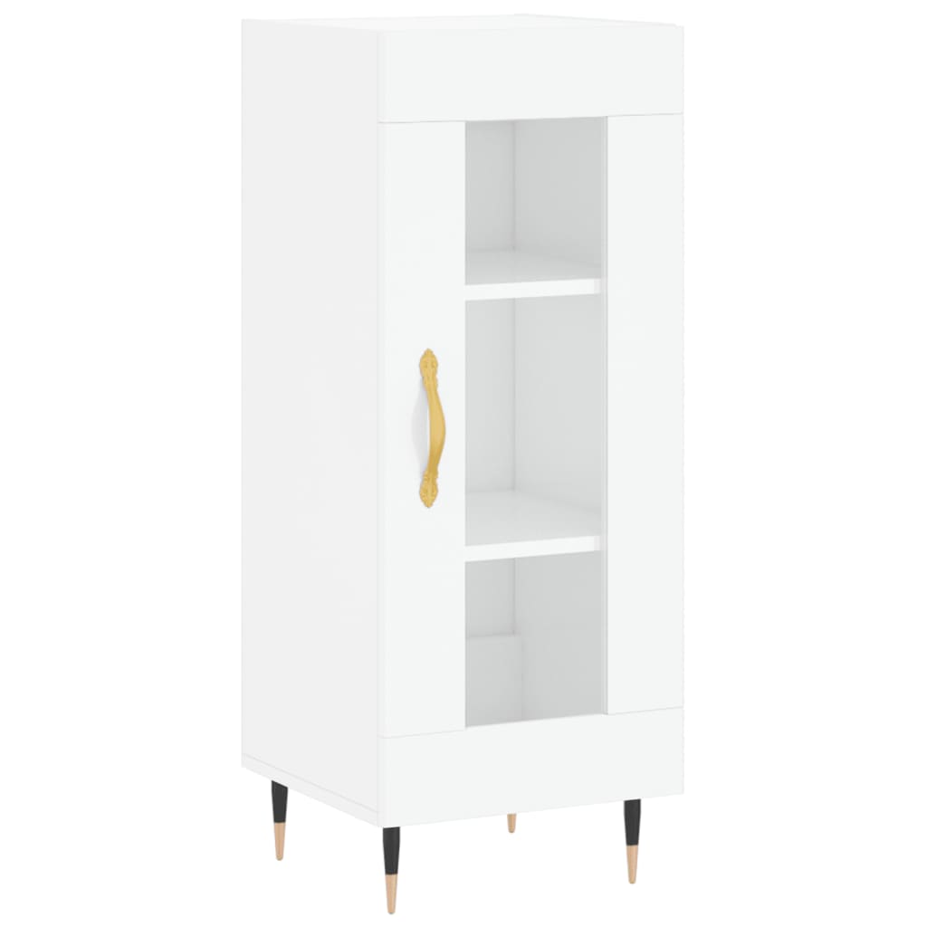 foto del prodotto credenza buffet cassettiera mobile contenitore organizer cucina soggiorno lucido 34,5 x 34 x 90 cm derivati del legno bianco 02 0030606