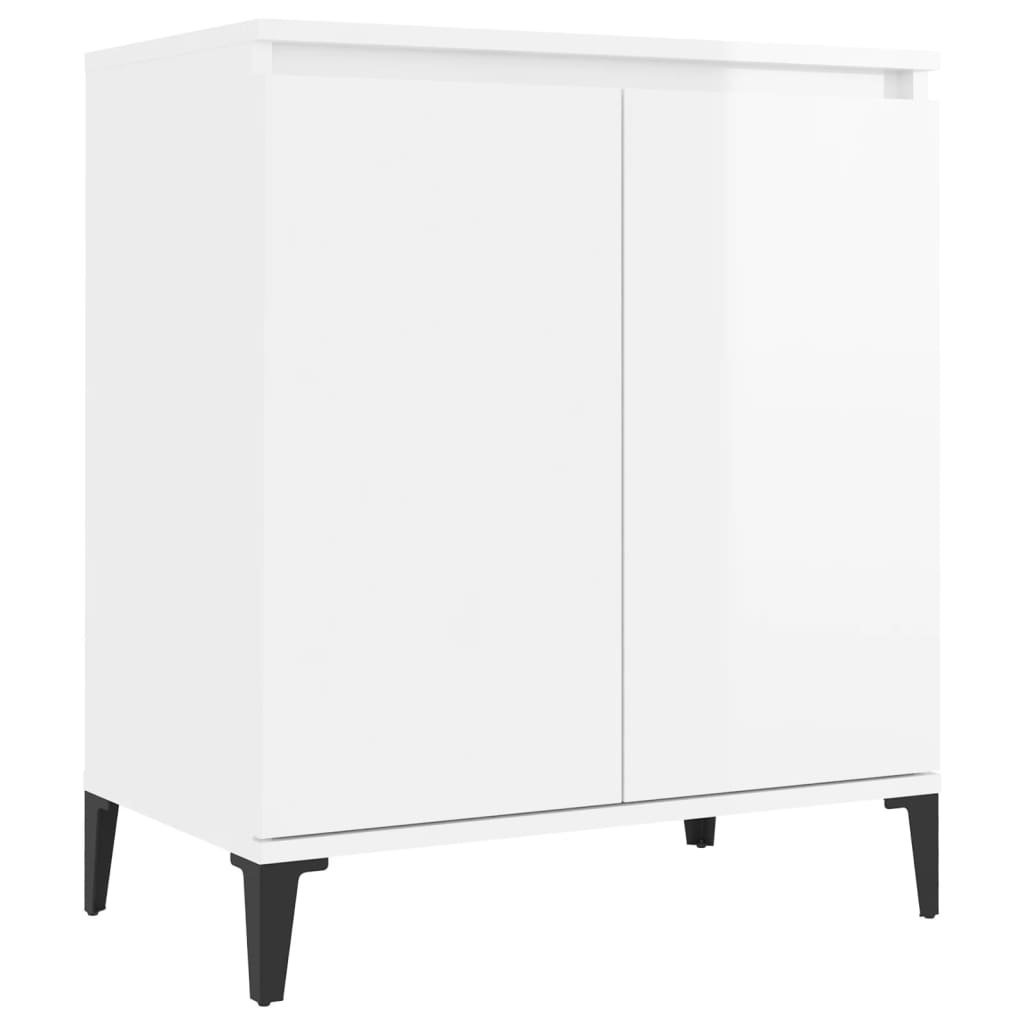 foto del prodotto credenza buffet cassettiera mobile contenitore organizer cucina soggiorno lucido 60 x 35 x 70 cm pannelli compositi bianco 02 0030663