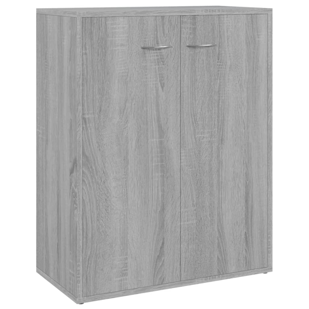 foto del prodotto credenza buffet cassettiera mobile contenitore organizer cucina soggiorno salonsonoma 60 x 30 x 75 cm pannelli compositi grigio 02 0036382