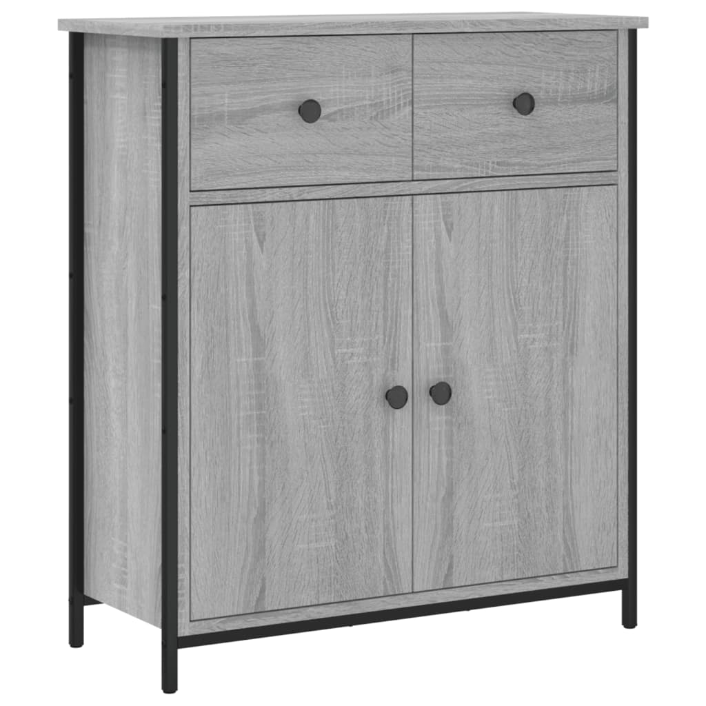 foto del prodotto credenza buffet cassettiera mobile contenitore organizer cucina soggiorno salonsonoma 70 x 30 x 80 cm pannelli compositi grigio 02 0036501
