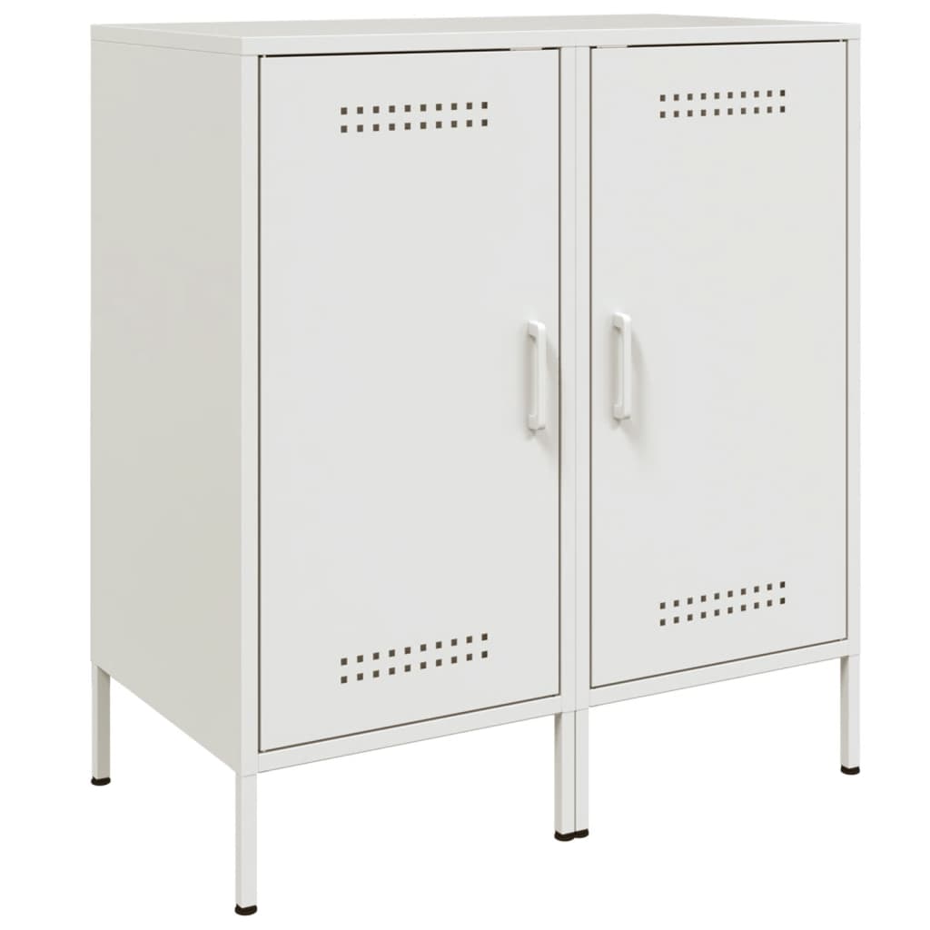 foto del prodotto credenza buffet cassettiera mobile contenitore organizer cucina soggiorno soggiorni set da 2 36 x 39 x 79 cm acciaio bianco 02 0036656