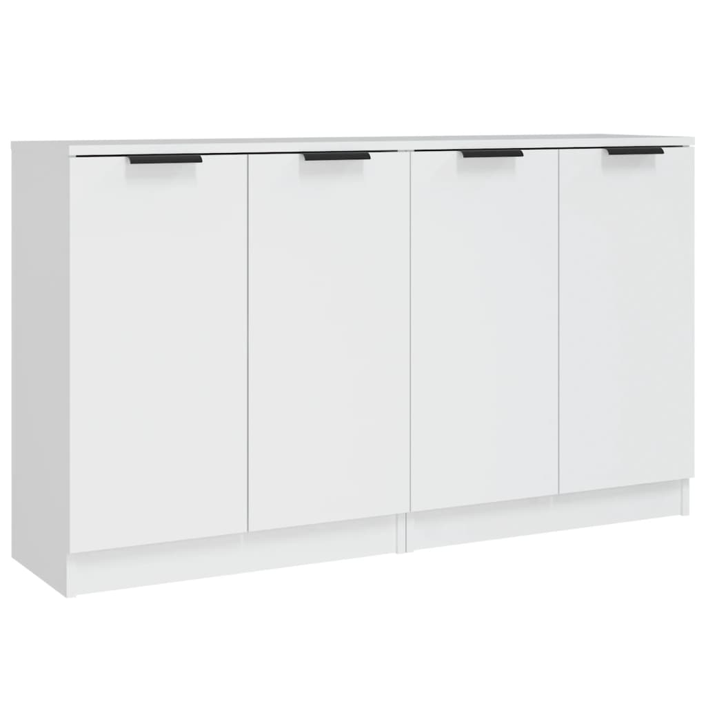 foto del prodotto credenza buffet cassettiera mobile contenitore organizer cucina soggiorno soggiorni set da 2 60 x 30 x 70 cm legno composito bianco 02 0036668