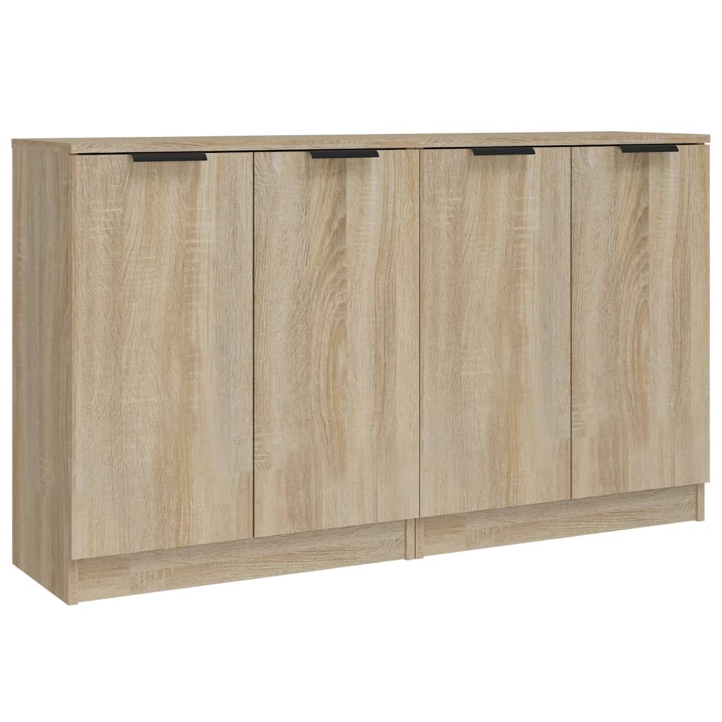 foto del prodotto credenza buffet cassettiera mobile contenitore organizer cucina soggiorno soggiorni set da 2 sonoma 60 x 30 x 70 cm pannello in mdf marrone