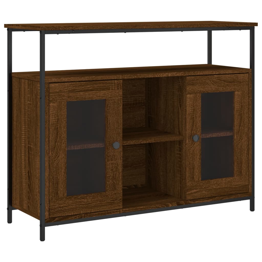 foto del prodotto credenza buffet cassettiera mobile contenitore organizer cucina soggiorno soggiorno 100 x 35 x 80 cm derivati del legno marrone 02 0031146