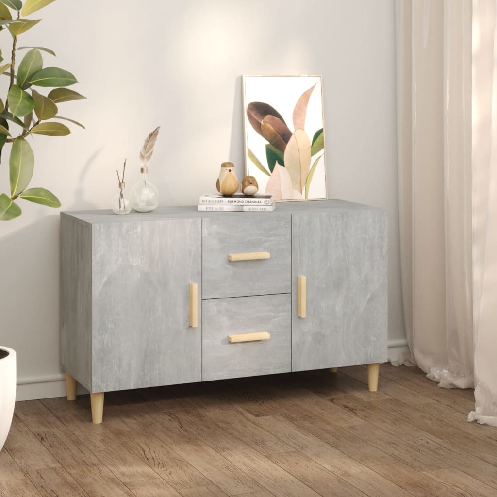 foto del prodotto credenza buffet cassettiera mobile contenitore organizer cucina soggiorno soggiorno 100 x 36 x 60 cm derivati del legno grigio 02 0031827