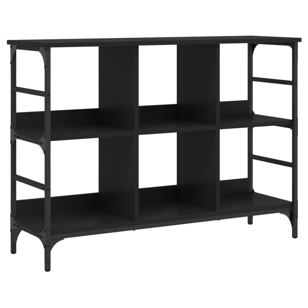 foto del prodotto credenza buffet cassettiera mobile contenitore organizer cucina soggiorno soggiorno 102 x 32 x 73,5 cm derivati del legno nero 02 0035815