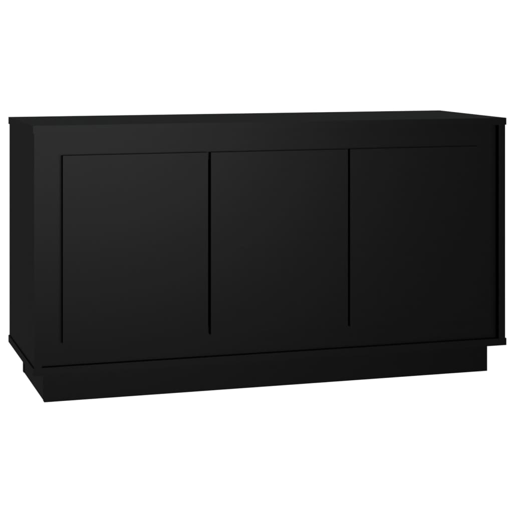 foto del prodotto credenza buffet cassettiera mobile contenitore organizer cucina soggiorno soggiorno 102 x 35 x 55 cm derivati del legno nero 02 0035817