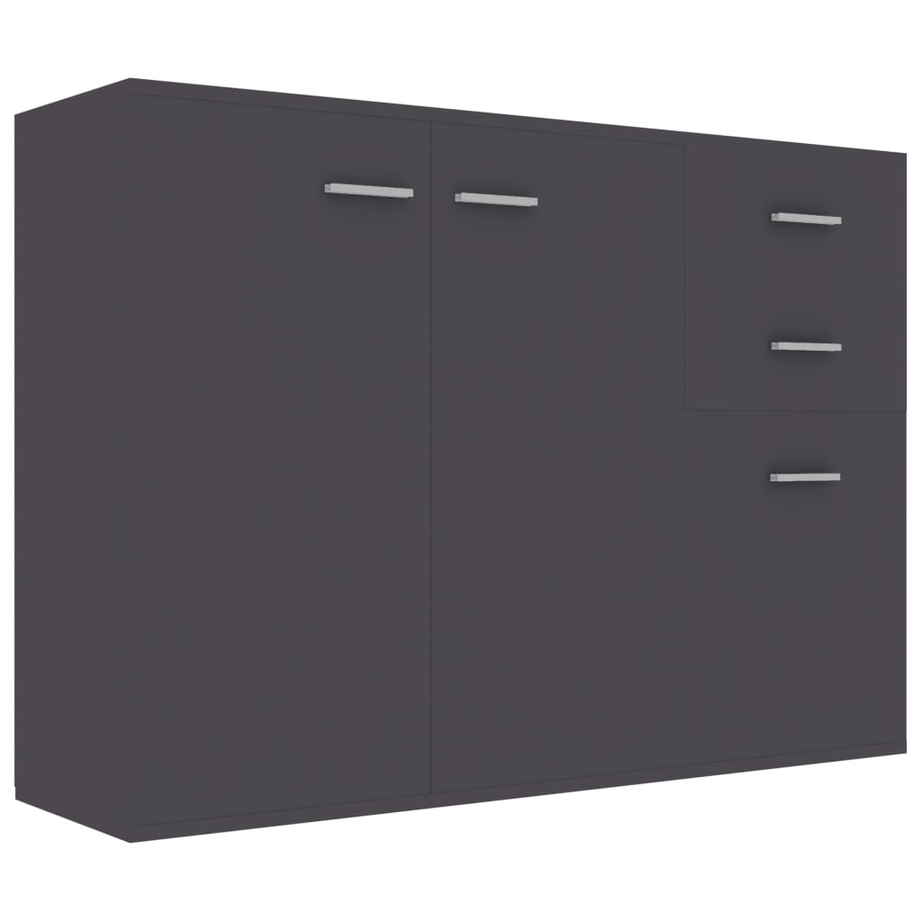 foto del prodotto credenza buffet cassettiera mobile contenitore organizer cucina soggiorno soggiorno 105 x 30 x 75 cm derivati del legno grigio 02 0031771