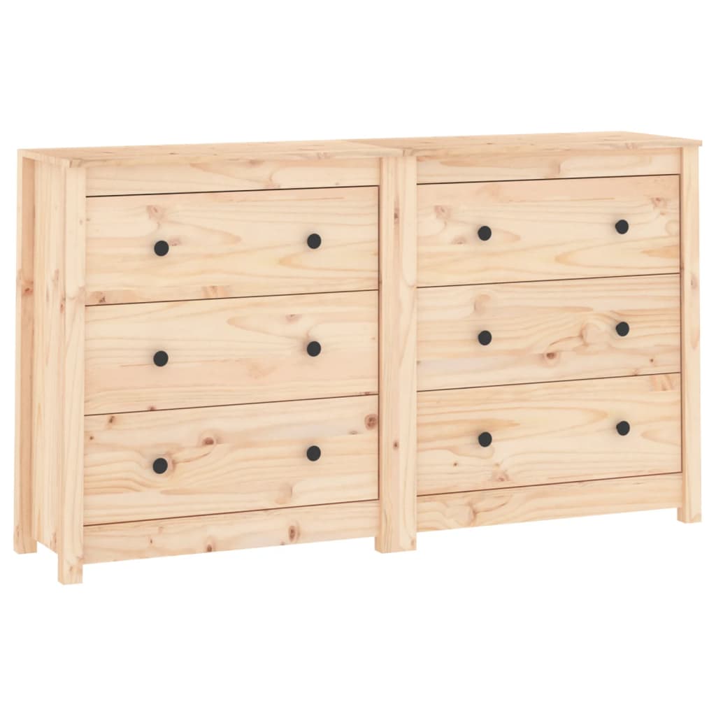 foto del prodotto credenza buffet cassettiera mobile contenitore organizer cucina soggiorno soggiorno 140 x 35 x 80 cm legno di pino massiccio marrone 02 0029549