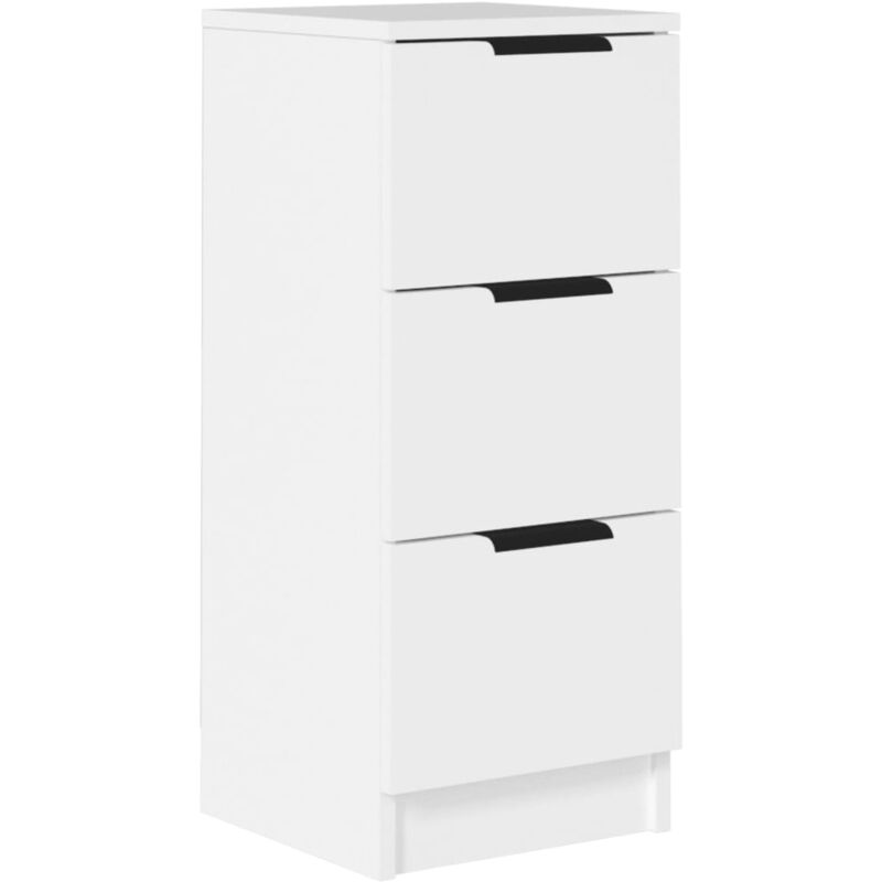 foto del prodotto credenza buffet cassettiera mobile contenitore organizer cucina soggiorno soggiorno 30 x 30 x 70 cm derivati del legno bianco 020030222