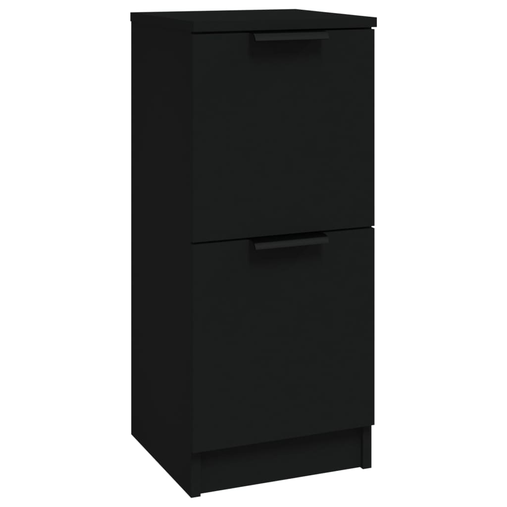 foto del prodotto credenza buffet cassettiera mobile contenitore organizer cucina soggiorno soggiorno 30 x 30 x 70 cm multistrato nero 02 0035859
