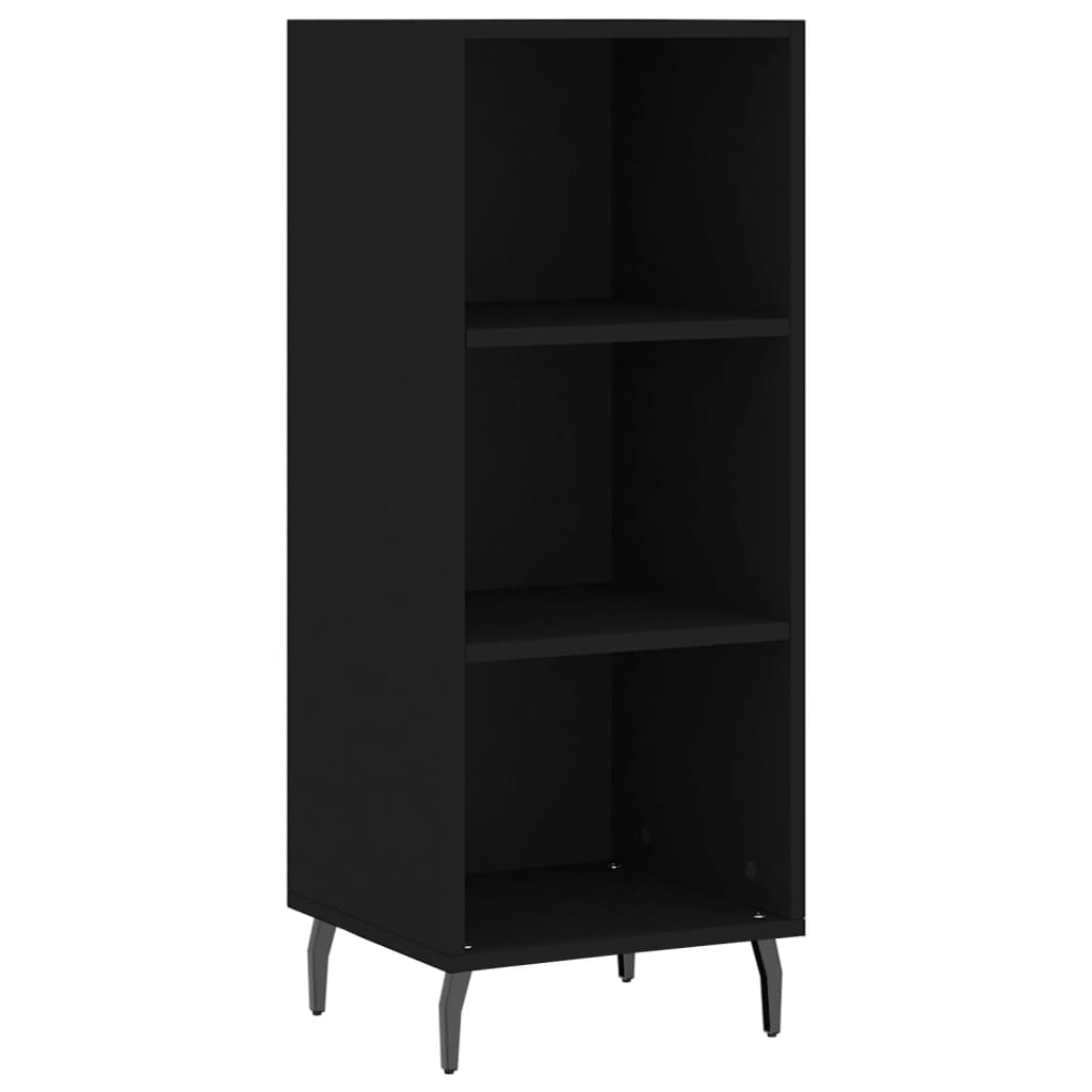 foto del prodotto credenza buffet cassettiera mobile contenitore organizer cucina soggiorno soggiorno 34,5 x 32,5 x 90 cm multistrato nero 02 0035866