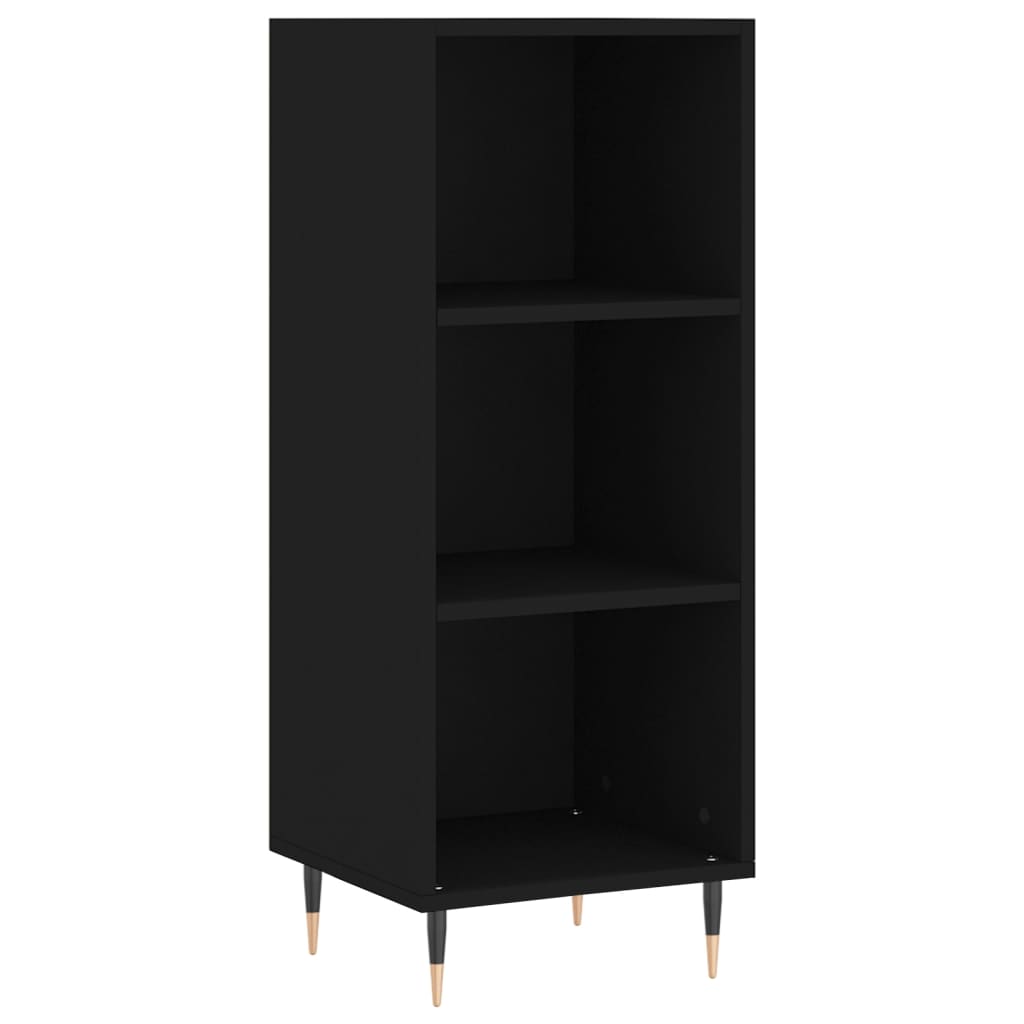 foto del prodotto credenza buffet cassettiera mobile contenitore organizer cucina soggiorno soggiorno 34,5 x 32,5 x 90 cm multistrato nero 02 0035867