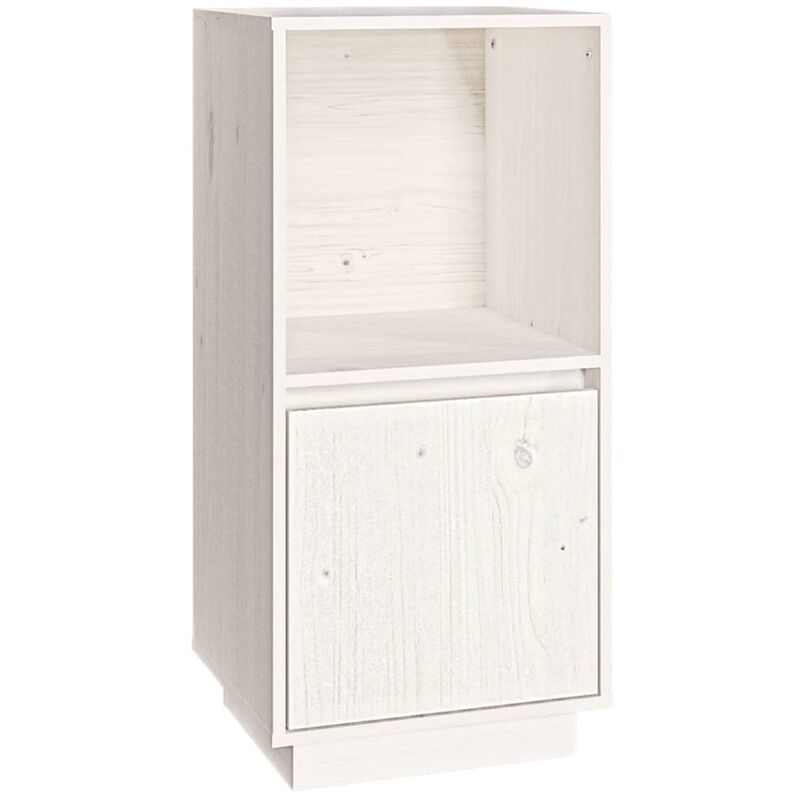 foto del prodotto credenza buffet cassettiera mobile contenitore organizer cucina soggiorno soggiorno 38 x 35 x 80 cm legno massello di pino bianco 020030292