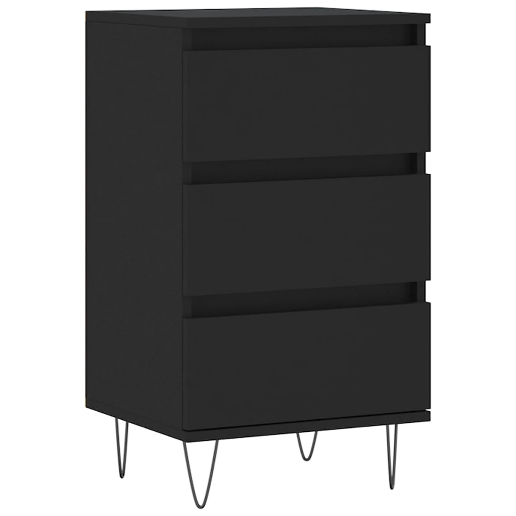 foto del prodotto credenza buffet cassettiera mobile contenitore organizer cucina soggiorno soggiorno 40 x 35 x 70 cm multistrato nero 020035933