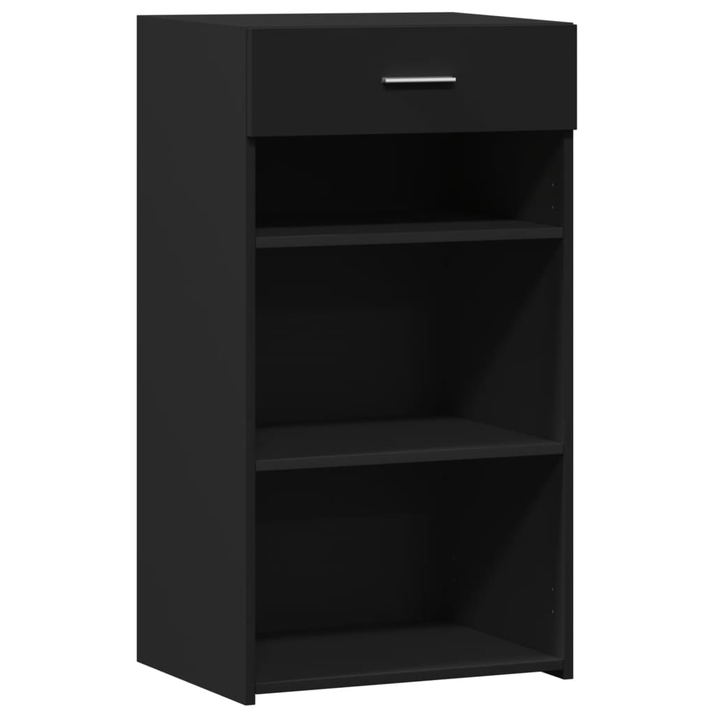 foto del prodotto credenza buffet cassettiera mobile contenitore organizer cucina soggiorno soggiorno 50 x 42,5 x 93 cm multistrato nero 02 0035951