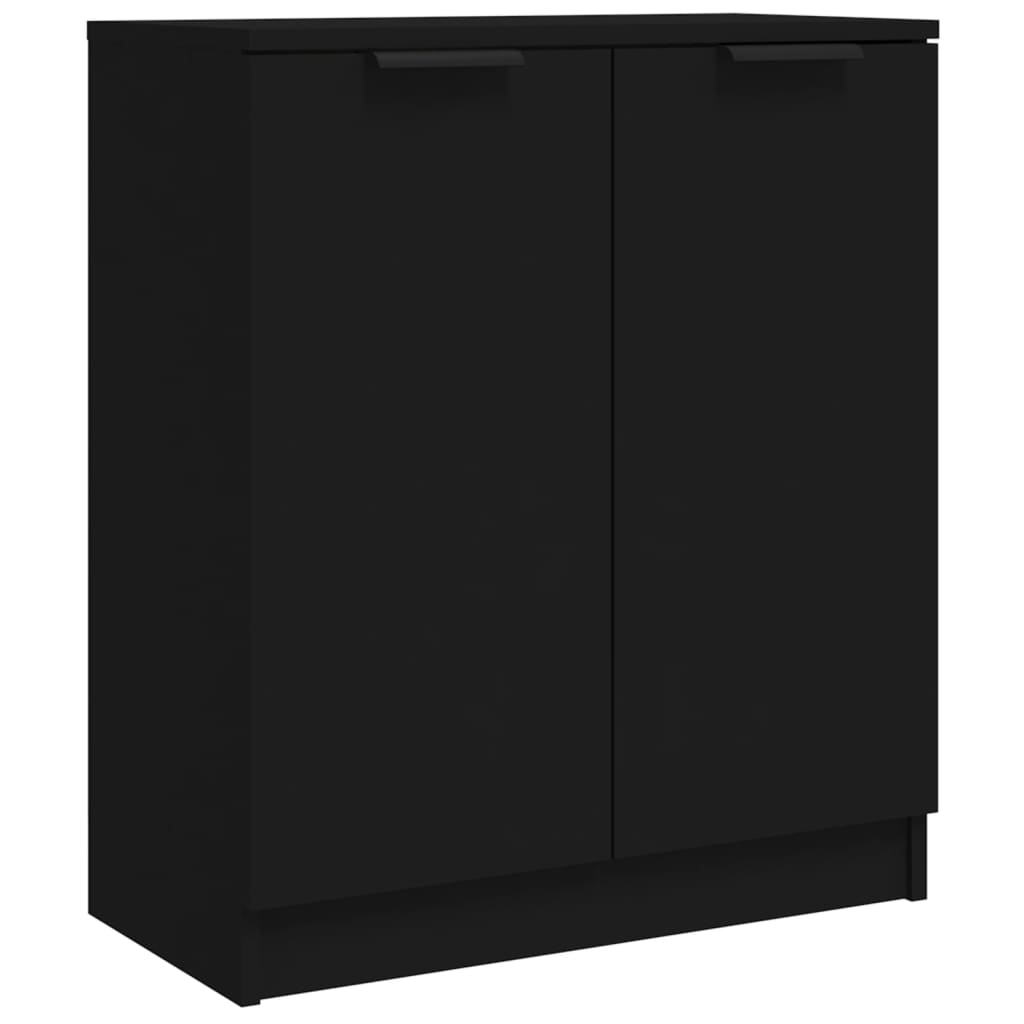 foto del prodotto credenza buffet cassettiera mobile contenitore organizer cucina soggiorno soggiorno 60 x 30 x 70 cm pannelli compositi nero 02 0035963