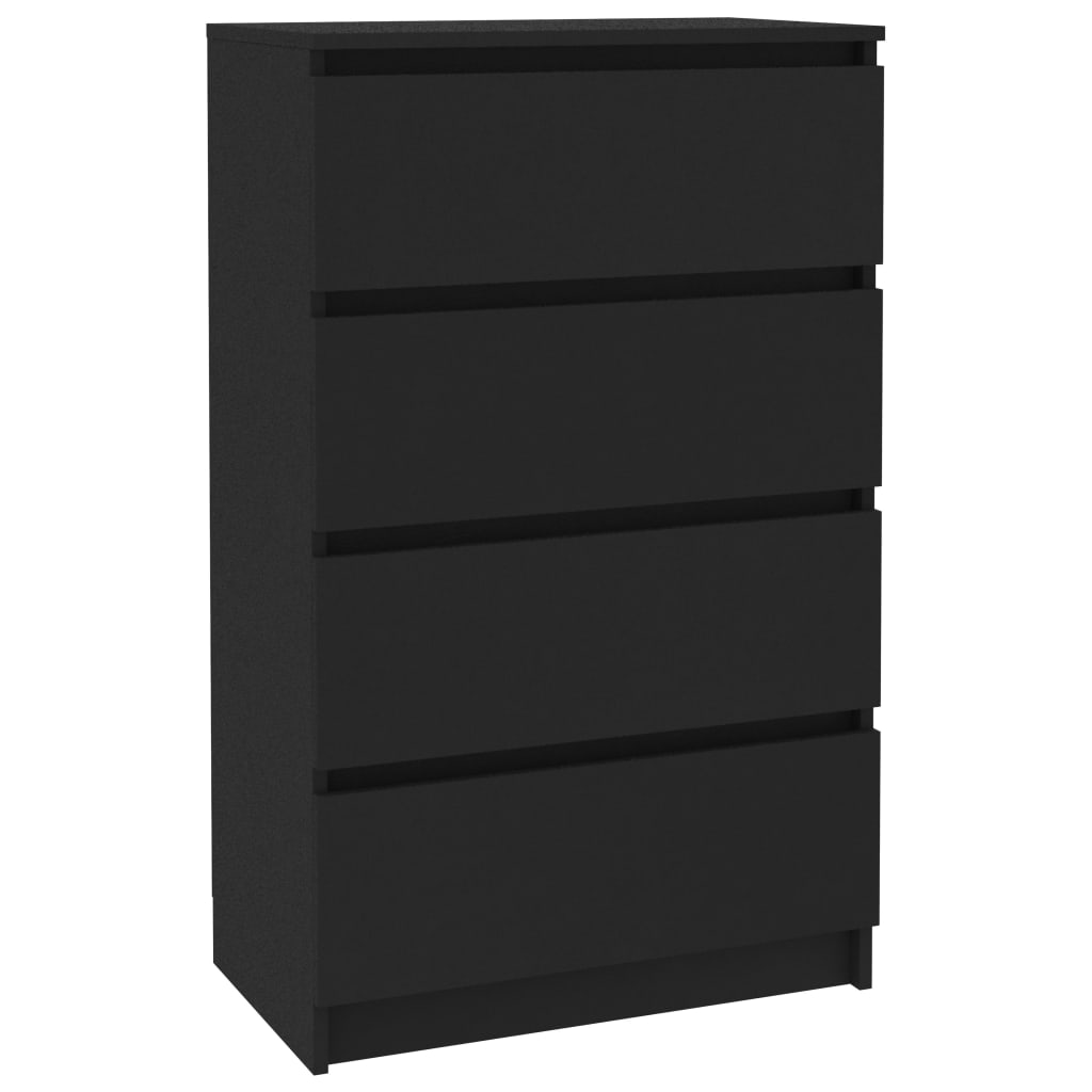 foto del prodotto credenza buffet cassettiera mobile contenitore organizer cucina soggiorno soggiorno 60 x 35 x 98,5 cm multistrato nero 02 0036002