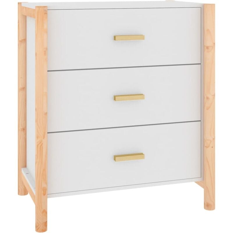 foto del prodotto credenza buffet cassettiera mobile contenitore organizer cucina soggiorno soggiorno 62 x 38 x 70 cm derivati del legno bianco 020030377