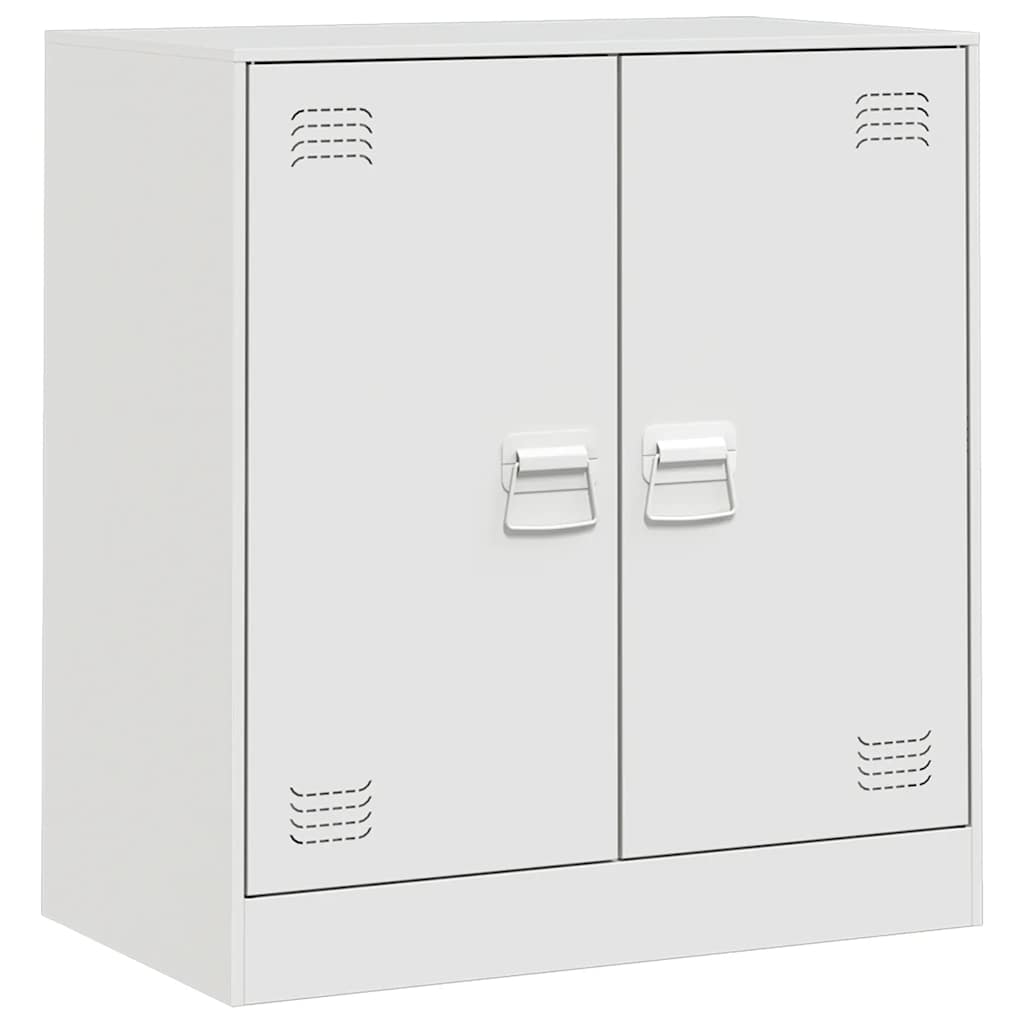 foto del prodotto credenza buffet cassettiera mobile contenitore organizer cucina soggiorno soggiorno 67 x 39 x 73 cm acciaio bianco 02 0030386