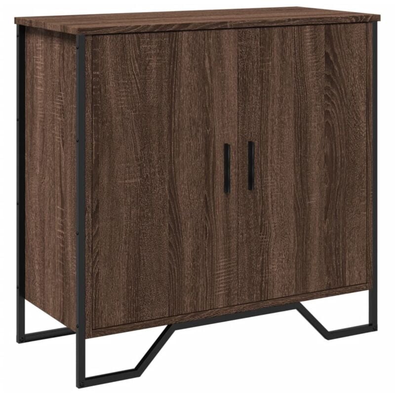 foto del prodotto credenza buffet cassettiera mobile contenitore organizer cucina soggiorno soggiorno 78 x 35,5 x 74,5 cm derivati del legno marrone