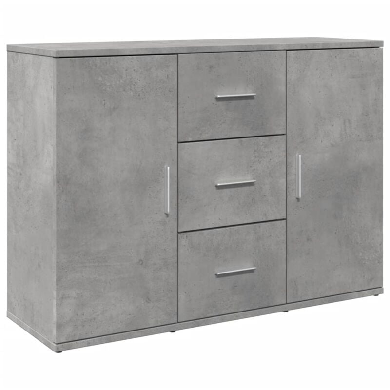foto del prodotto credenza buffet cassettiera mobile contenitore organizer cucina soggiorno soggiorno 90,5 x 29,5 x 65 cm derivati del legno grigio 020032112