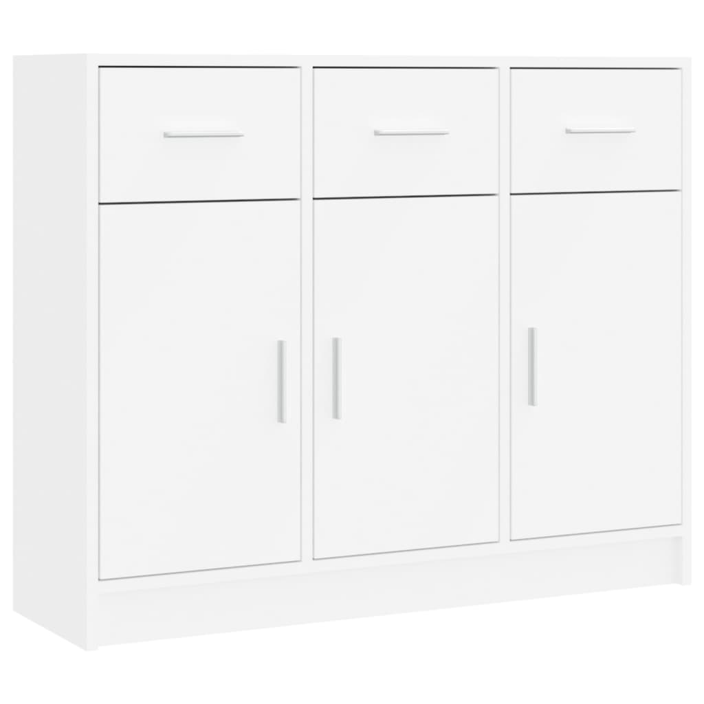 foto del prodotto credenza buffet cassettiera mobile contenitore organizer cucina soggiorno soggiorno 91 x 28 x 75 cm derivati del legno bianco 02 0030537