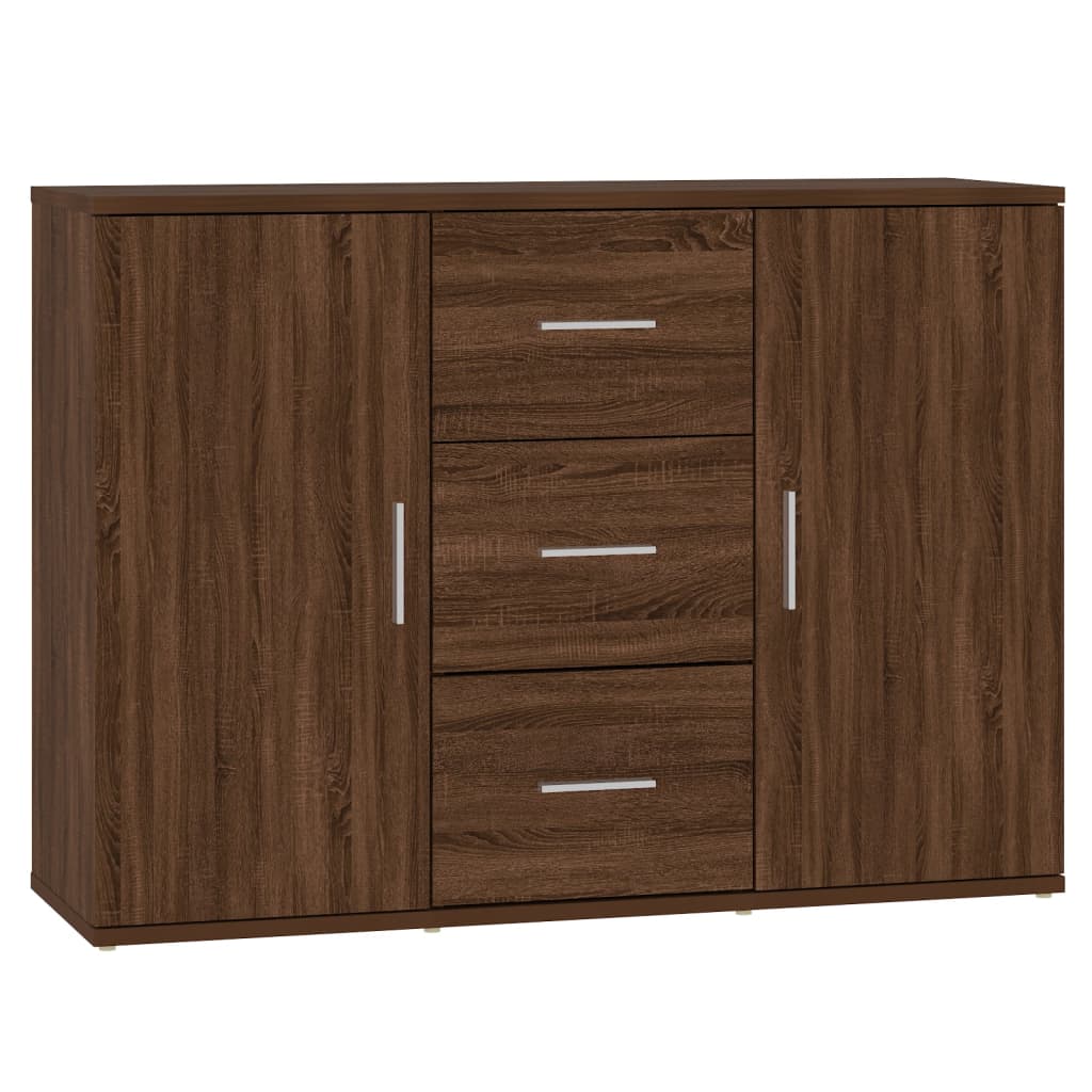 foto del prodotto credenza buffet cassettiera mobile contenitore organizer cucina soggiorno soggiorno 91 x 29,5 x 65 cm derivati del legno marrone 02 0031450