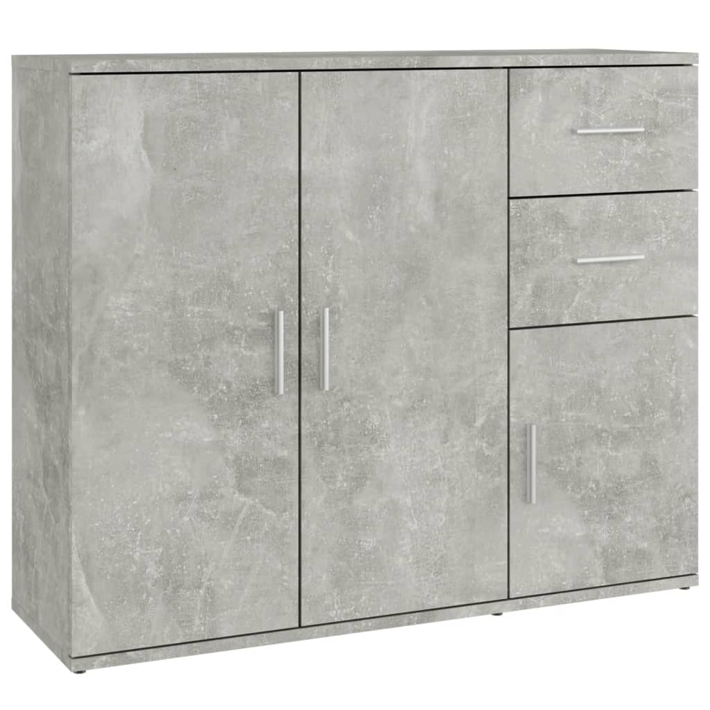 foto del prodotto credenza buffet cassettiera mobile contenitore organizer cucina soggiorno soggiorno 91 x 29,5 x 75 cm derivati del legno grigio 02 0032127