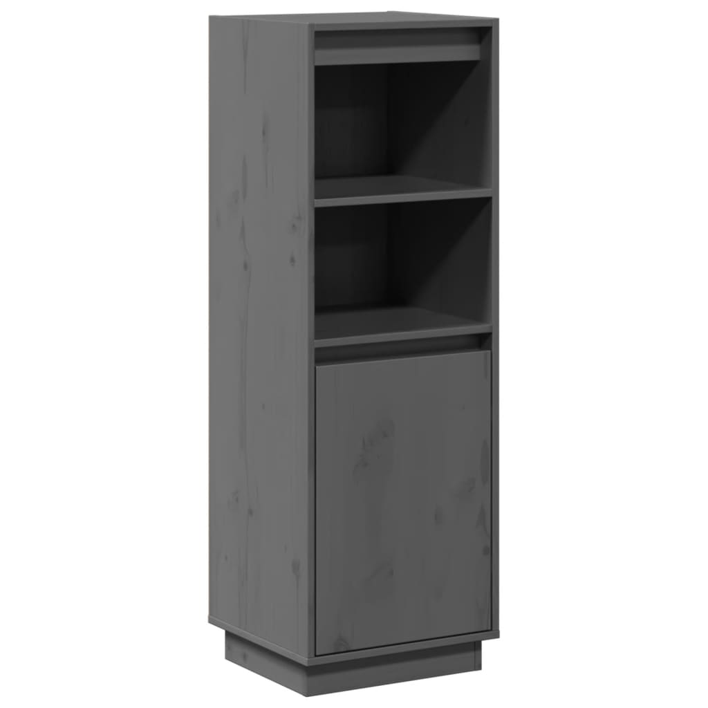 foto del prodotto credenza buffet cassettiera mobile contenitore organizer cucina soggiorno soggiorno alto 37 x 34 x 110 cm legno massello di pino grigio 02 0034225