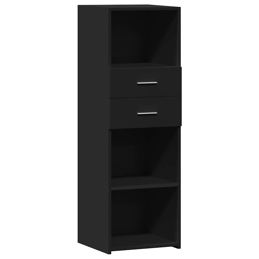 foto del prodotto credenza buffet cassettiera mobile contenitore organizer cucina soggiorno soggiorno alto 40 x 42,5 x 124 cm derivati del legno nero 02 0034924