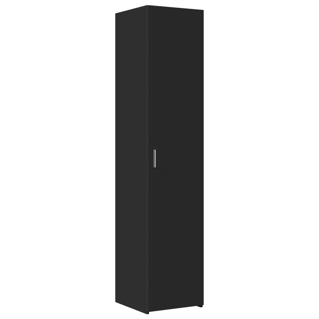 foto del prodotto credenza buffet cassettiera mobile contenitore organizer cucina soggiorno soggiorno alto 40 x 42,5 x 185 cm multistrato nero 02 0034925