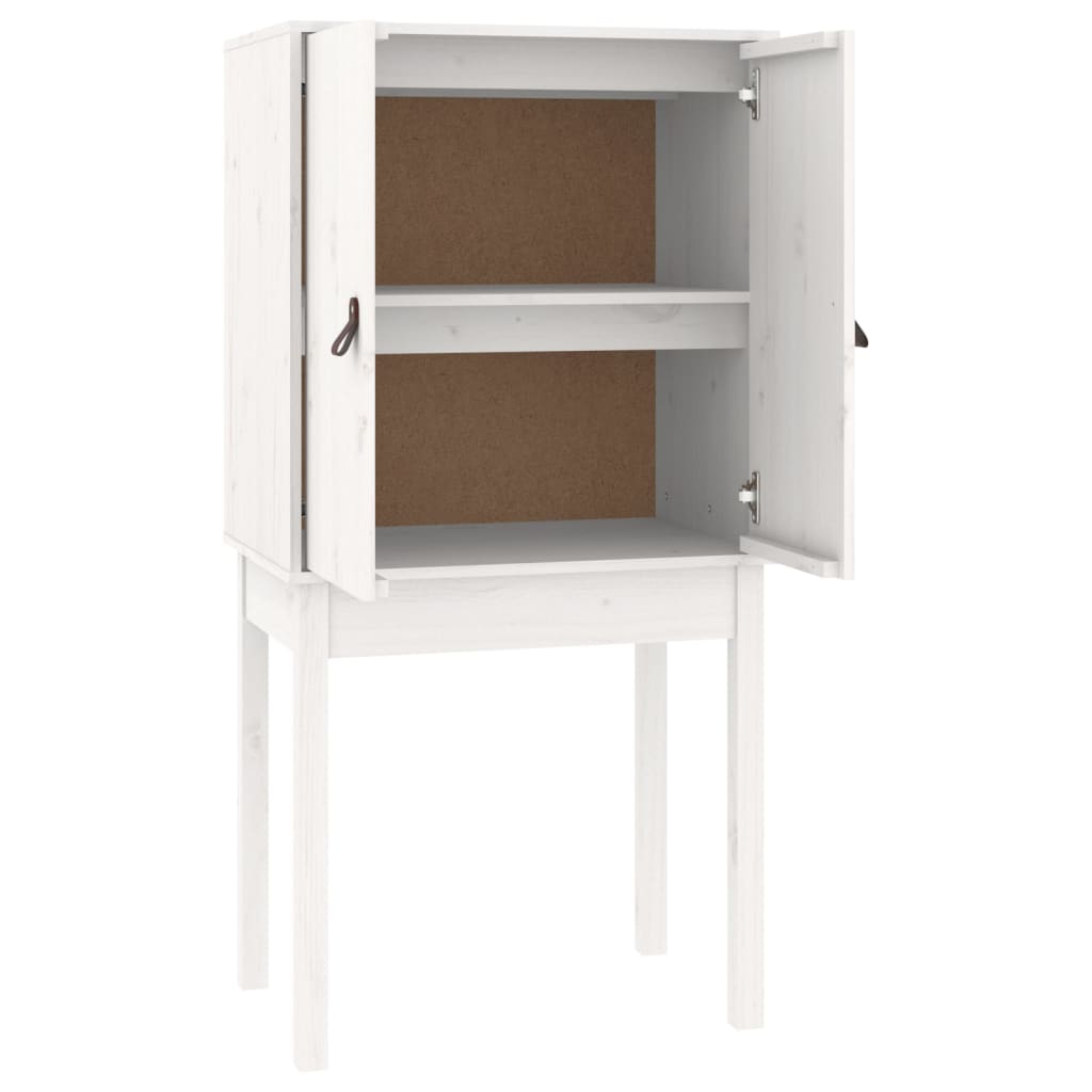 foto del prodotto credenza buffet cassettiera mobile contenitore organizer cucina soggiorno soggiorno alto 60 x 40 x 120 cm legno massello di pino bianco 02_0032474