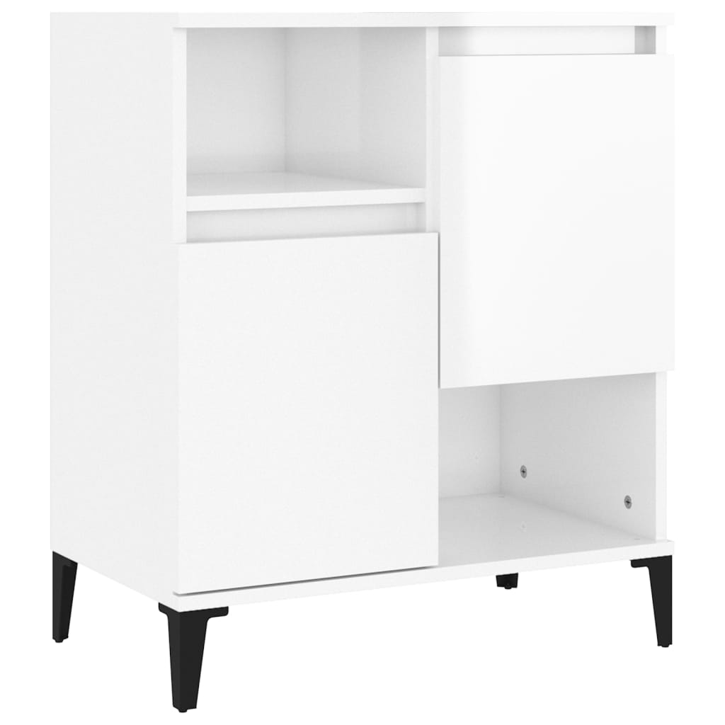 foto del prodotto credenza buffet cassettiera mobile contenitore organizer cucina soggiorno soggiorno lucido 60 x 35 x 70 cm derivati del legno bianco 02 0030669